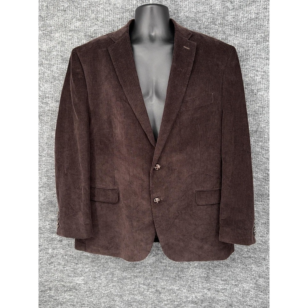 Lauren Ralph Lauren Blazer Mens 46R Brown Corduroy Sport Coat Jacket 2 Button